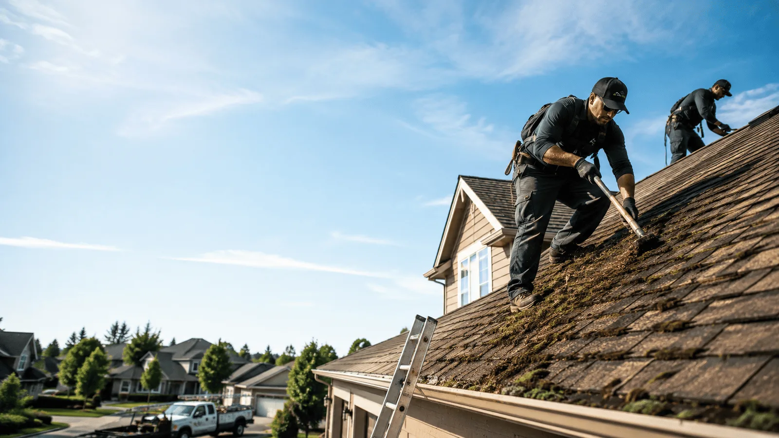 Roof Moss Removal in Millbrook, IL near me